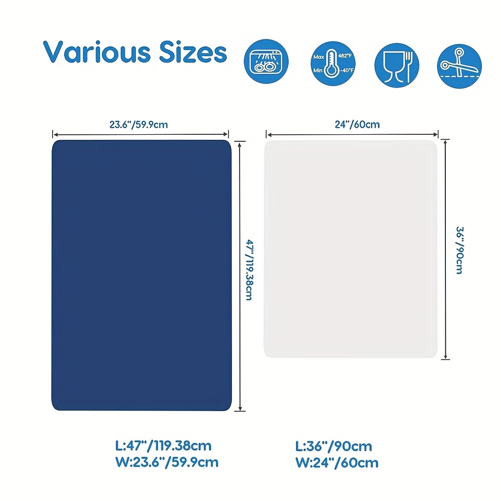 Extra Large Silicone Mat 36 x 24 Place Mats, Heat