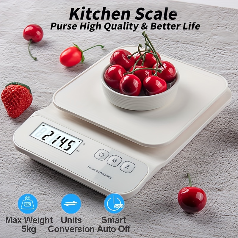 Food Kitchen Scale Digital Grams And Ounces For Weight Loss Baking