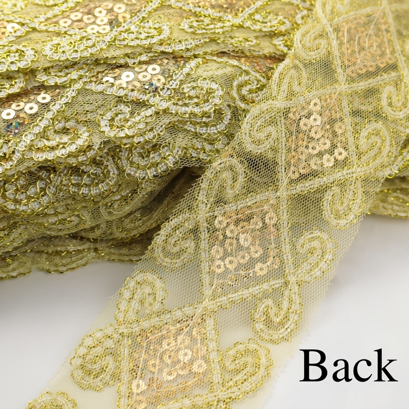 Gold Lace Trim Gold Ribbon Gold Lace for Sewing