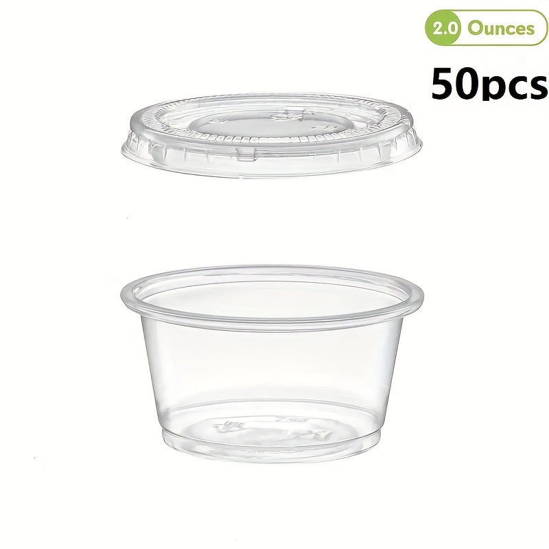 Juego de 50 vasos desechables de plástico transparente de 1 - Temu
