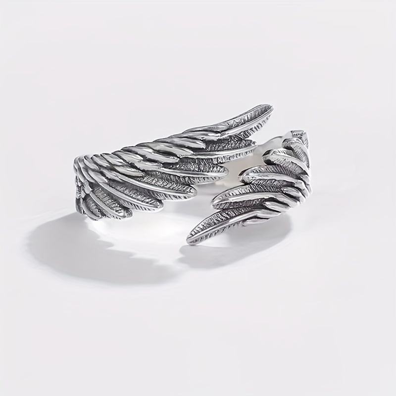 Men's Vintage Creative Silver Angel or Demon Wings Ring