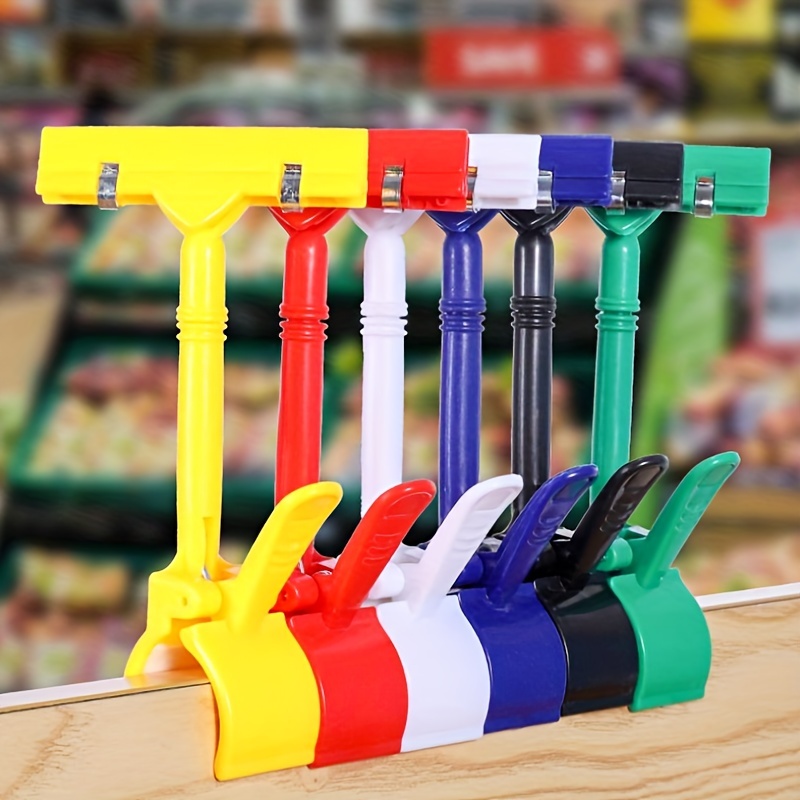Frcolor Price Label Tag Shelf Display Holder Clip Sign Retail Tags Supermarket Advertising Sale Sales Merchandise Signs Standing, Adult Unisex, Size