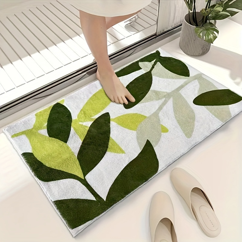 An Imitation Cashmere Material, Imitation Cashmere Water-absorbent Door Mat,  Carpet, Bathroom Door Mat