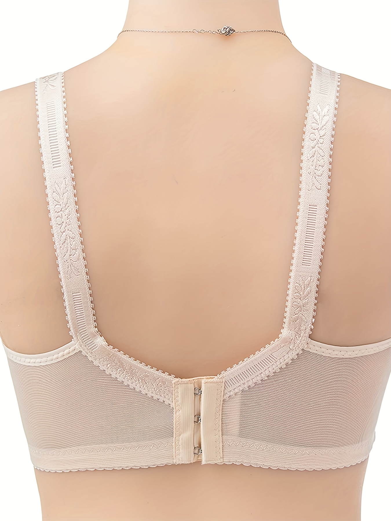 Bra with Lace Detail, for Maternity & Nursing - white light solid, Maternity