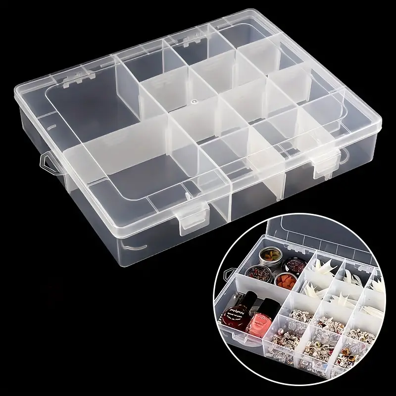 Transparent Plastic Storage Box Detachable Fish Hook Storage - Temu