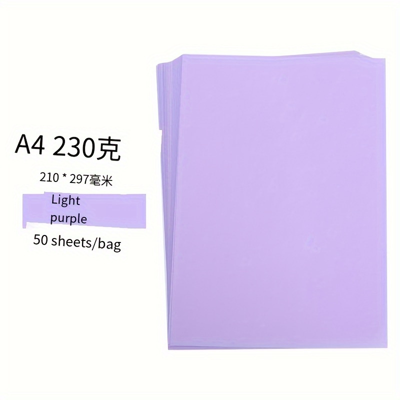 Origami Paper Double Sided Square Sheet for Art Craft Projects, Beginners, Gifts Decor | Harfington, Light Purple / 50pcs