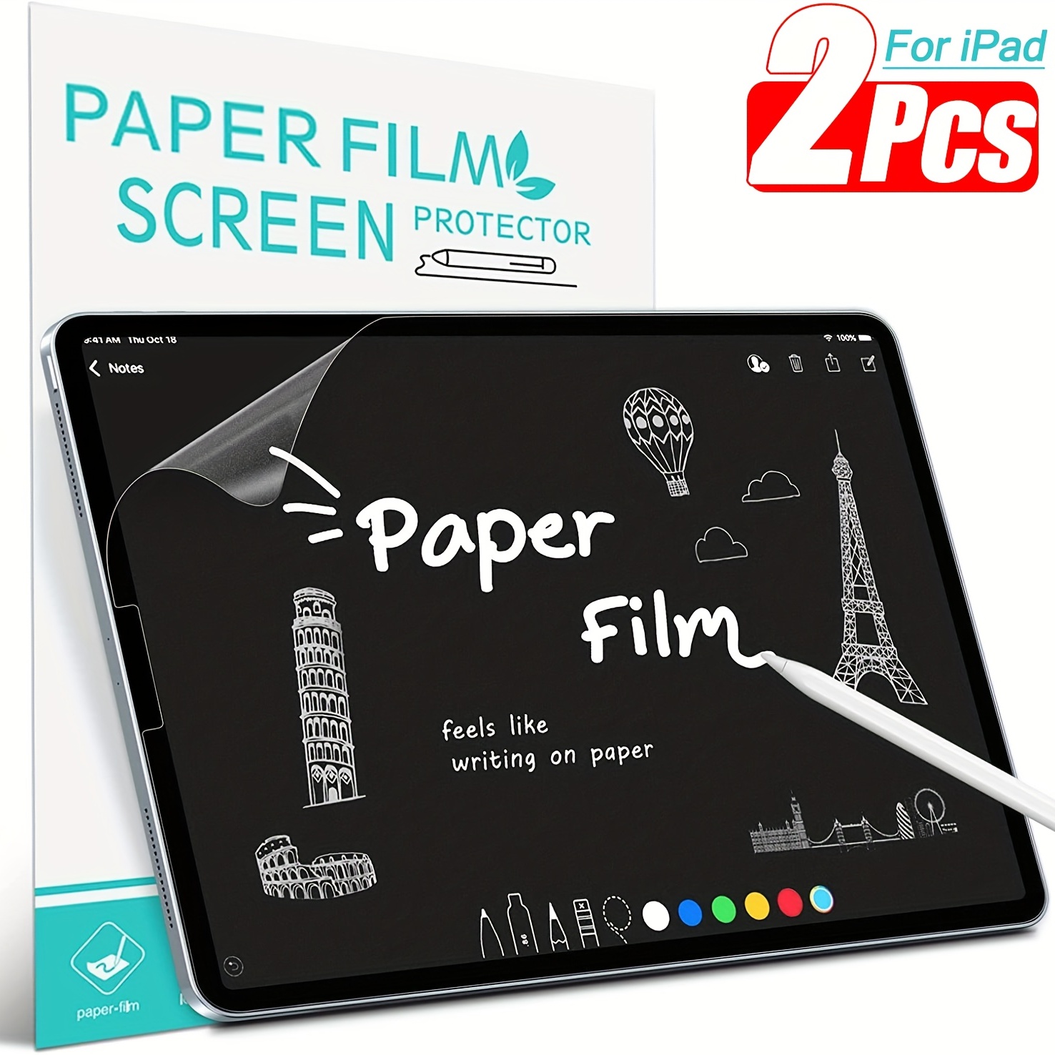 2pcs Film De Protection En Papier Mat PET Pour IPad Pro 11 2020