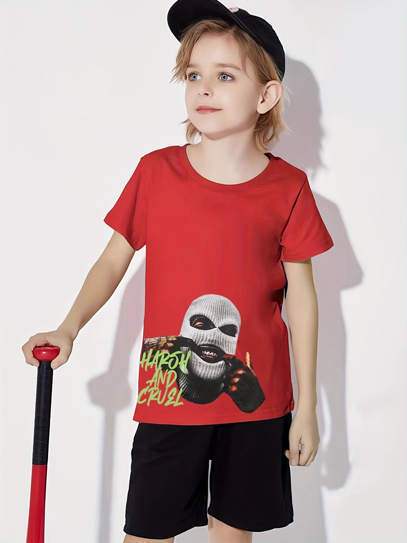 Ensemble de Vêtements à la Mode pour Enfant Garçon, T-Shirt +