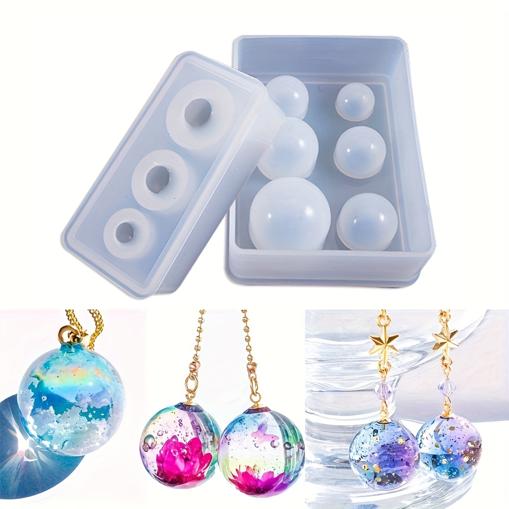 Round Sphere Silicone Mold Resin Silicone Mould Jewelry Making