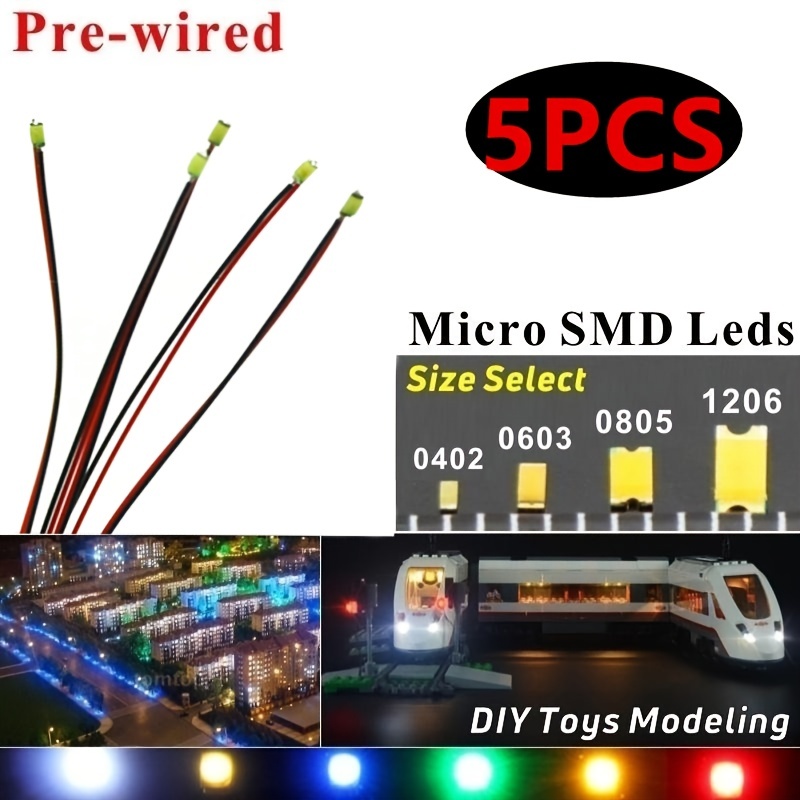 Led Micro Litz Wired Chip Perfect Model Railroad Scene - Temu