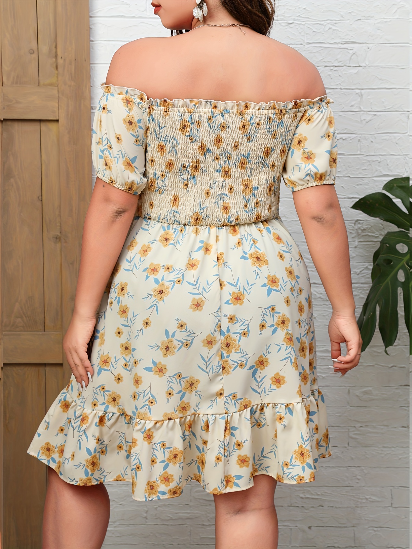 Light yellow shop plus size dress