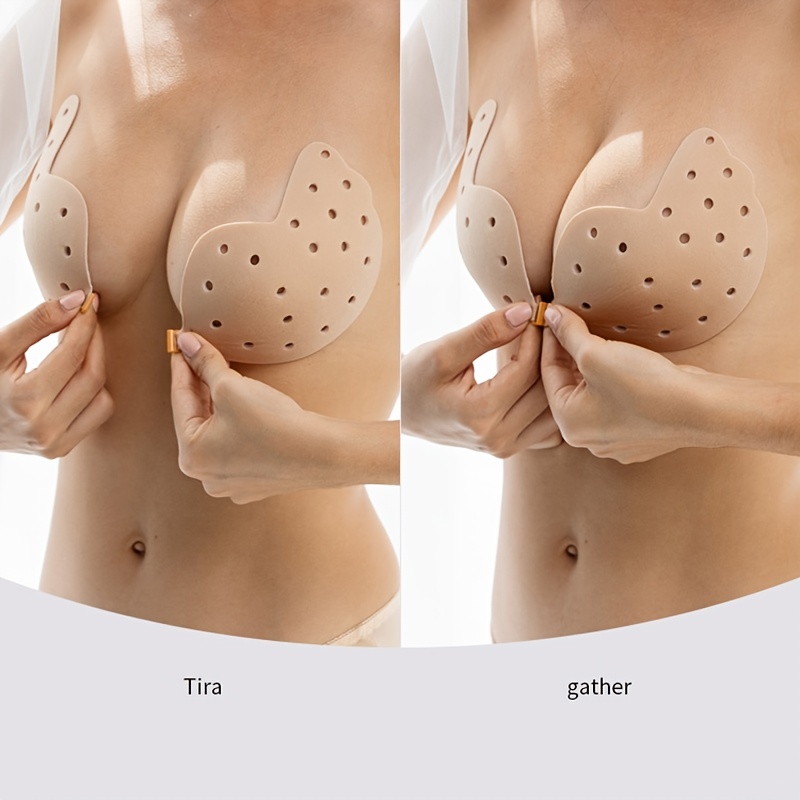 Merryso Invisible Strap Breast Enhancer Self Adhesive Silicone