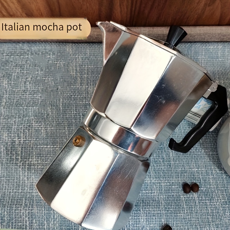 Aluminum Stovetop Espresso Maker 3 Cups 6 Cups Wood Grain - Temu