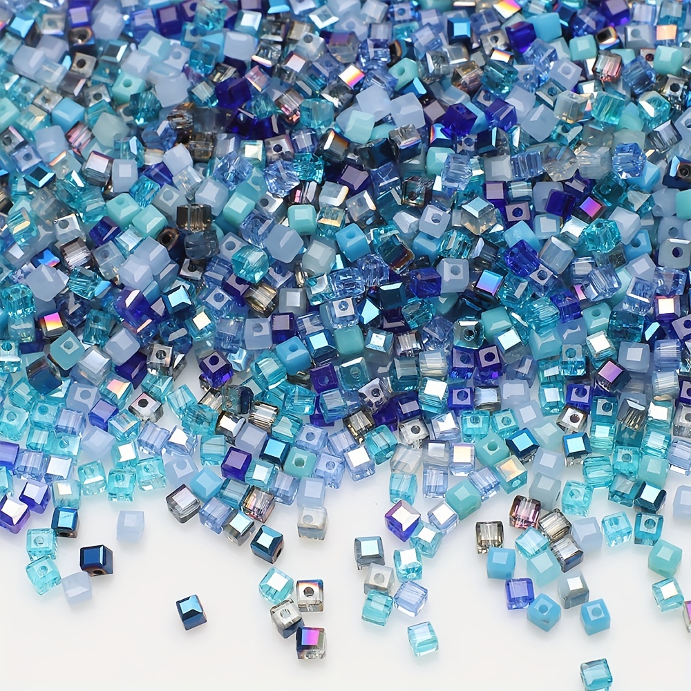 1 Pack 4mm/6mm Square Beads Square Medium Hole Matching Colored Additions Bead Jewelry Beads Jewelry Supplies Bead Jewelry Additions Earrings Bracelet Necklace Additions