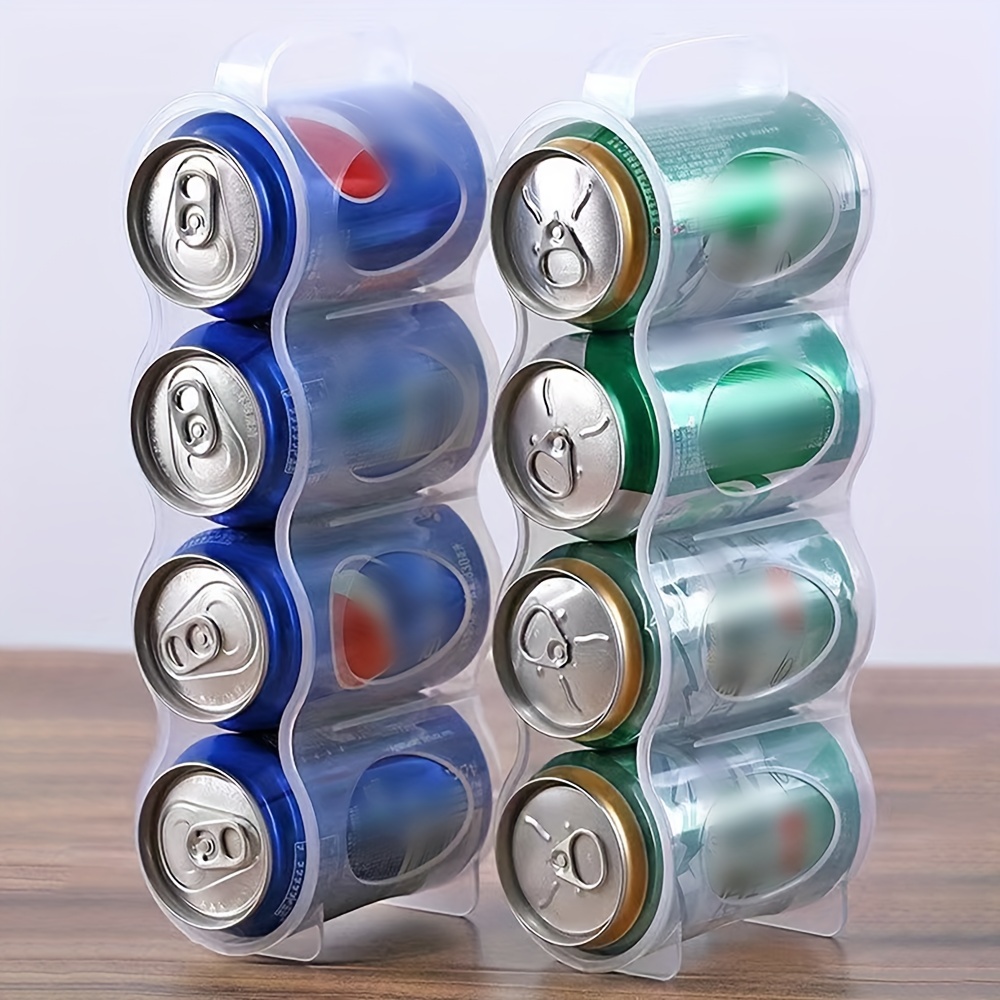Refrigerator Organizer Bins Rack Clear Fridge Water Bottle Holder Storage  Dispenser Pop Soda Can Drink Food Pantry Storage Rack