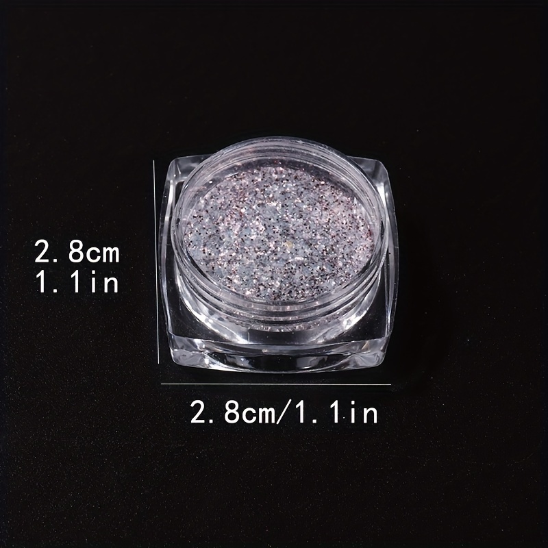 Hsmqhjwe Nail Moon and Stars Art Sequins Shiny Nail Glitter Box 1 Pigment Powder Dipping Nail Sugar Big Diamonds for Nails, Size: As description