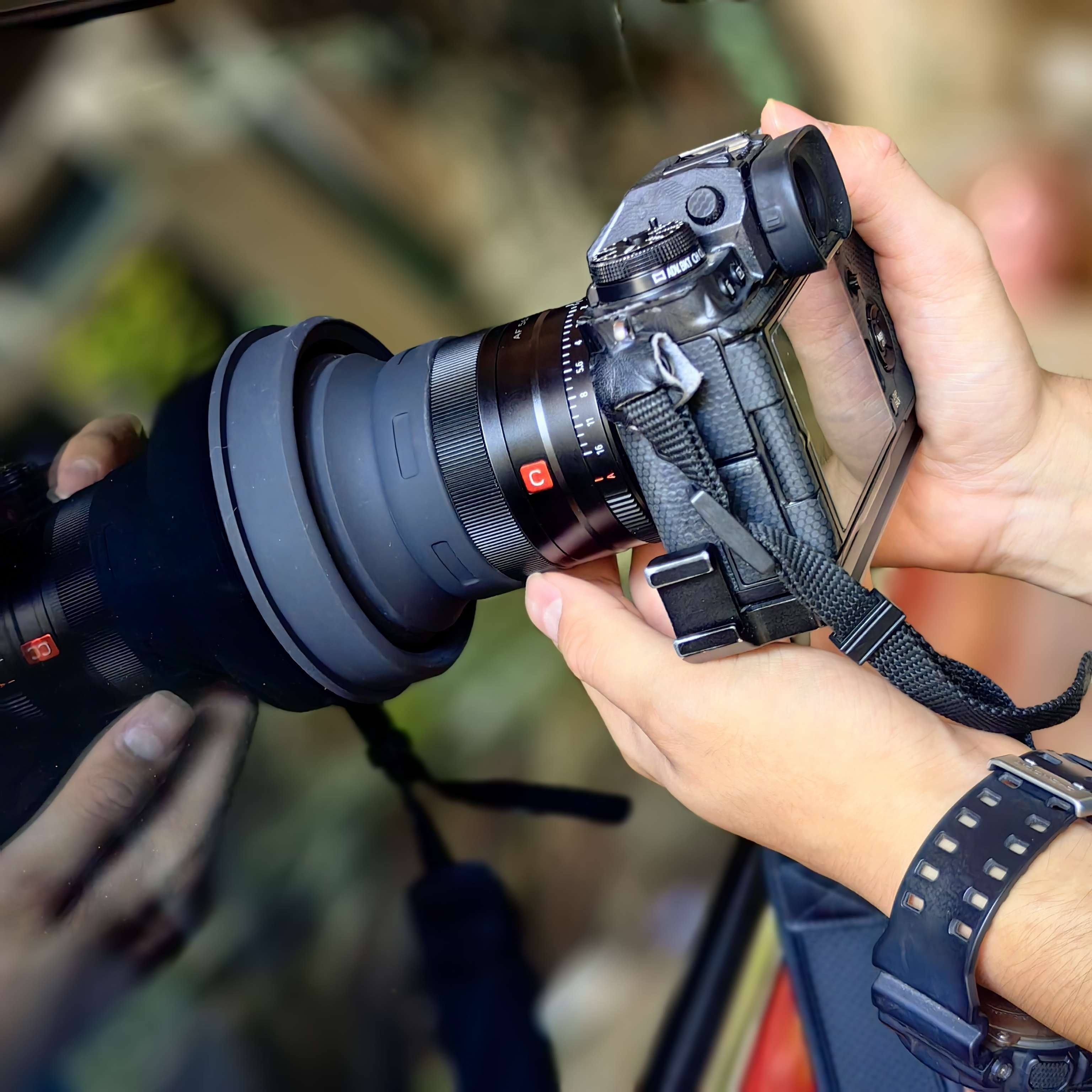 rubber lens hood camera anti reflective universal light Temu Georgia