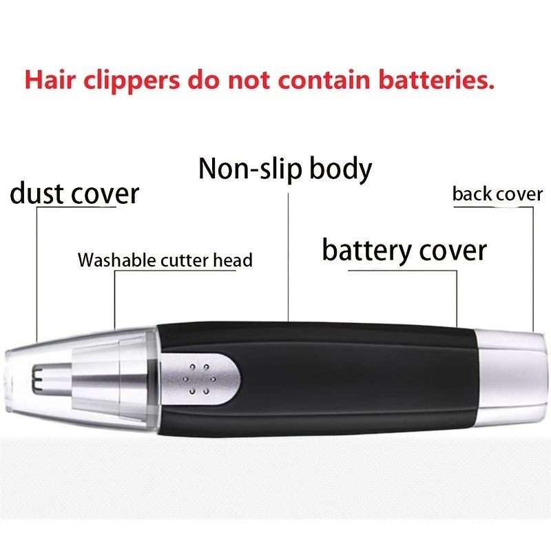 Electric Nose Hair Trimmer Ideal For Ear Neck Eyebrow Nose Hair Removal  With Hypoallergenic And Stainless Steel Blade For Men And Women - Beauty &  Personal Care - Temu