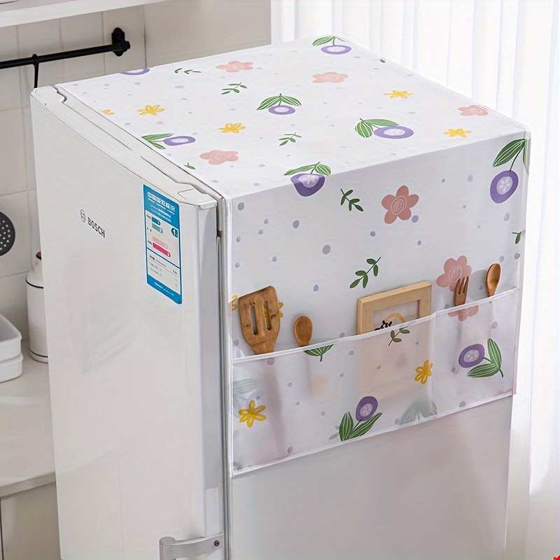Household Refrigerator Cover Dust Proof Cloth Storage And - Temu