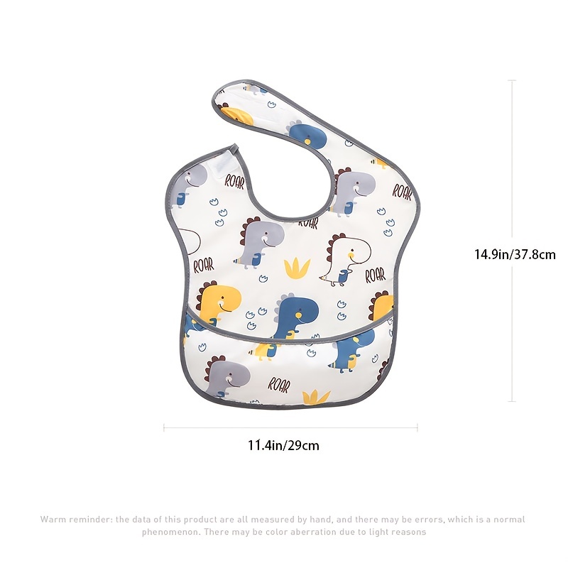 Lictin 8 Unisexos Baberos Impermeable EVA para Bebé con Dibujos Ani