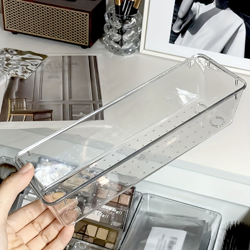 Multifunctional Clear Plastic Drawer Organizer For Bathroom - Temu