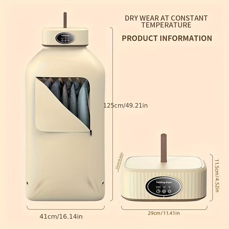 Portable Clothes Dryer Compact And Convenient Drying - Temu