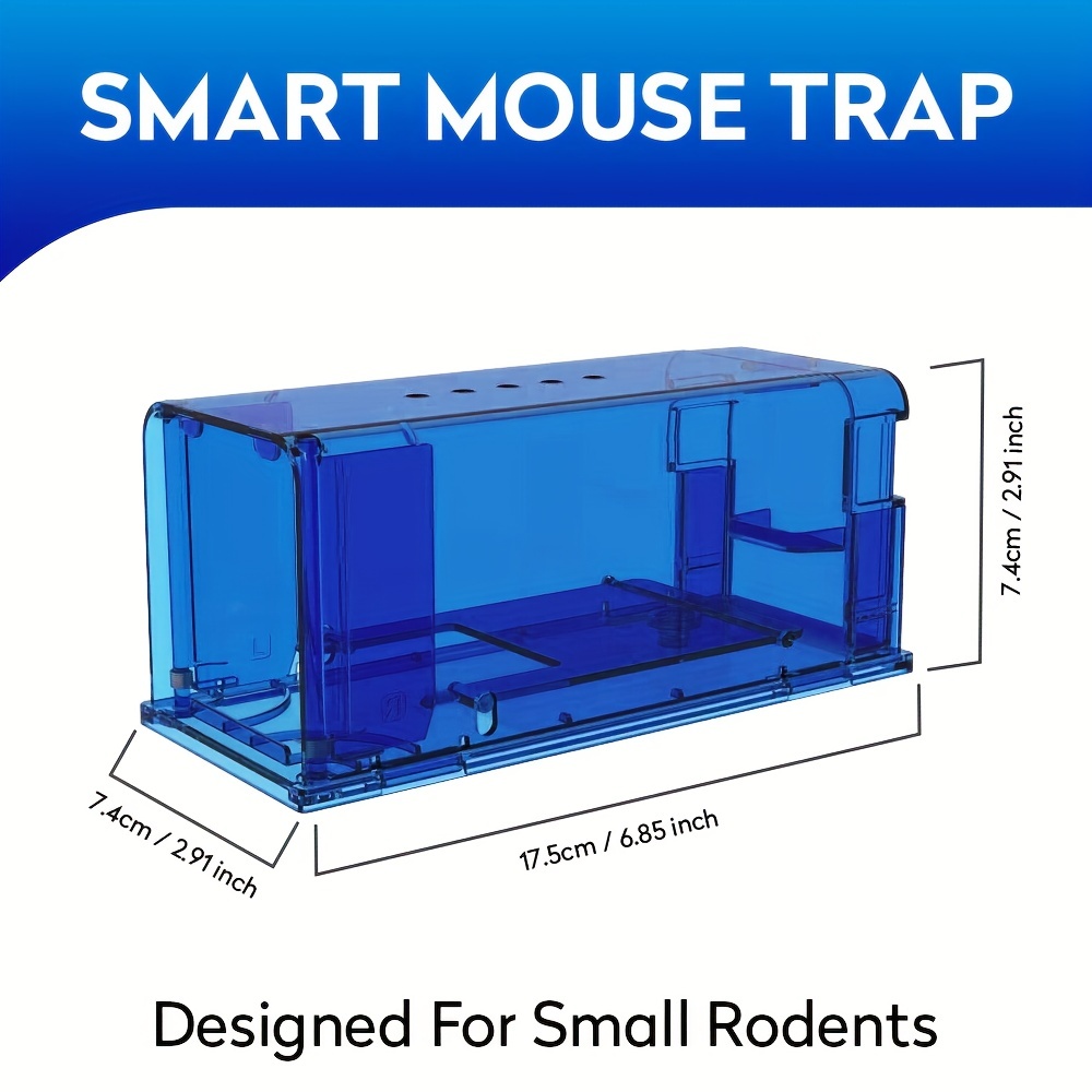 2Pcs Humane Mouse Traps Reusable Live Mouse Trap Catch and Release Indoor/Outdoor  Mice Trap