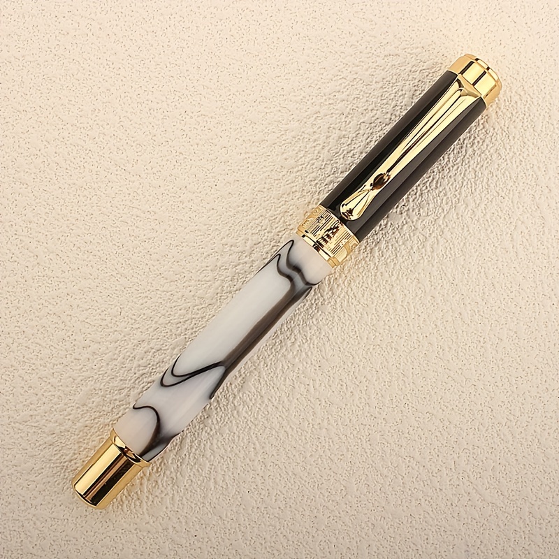 Madison Ave™ Executive Metal Pen - Smooth Writing, Retractable & Gold Trim  - Customizable