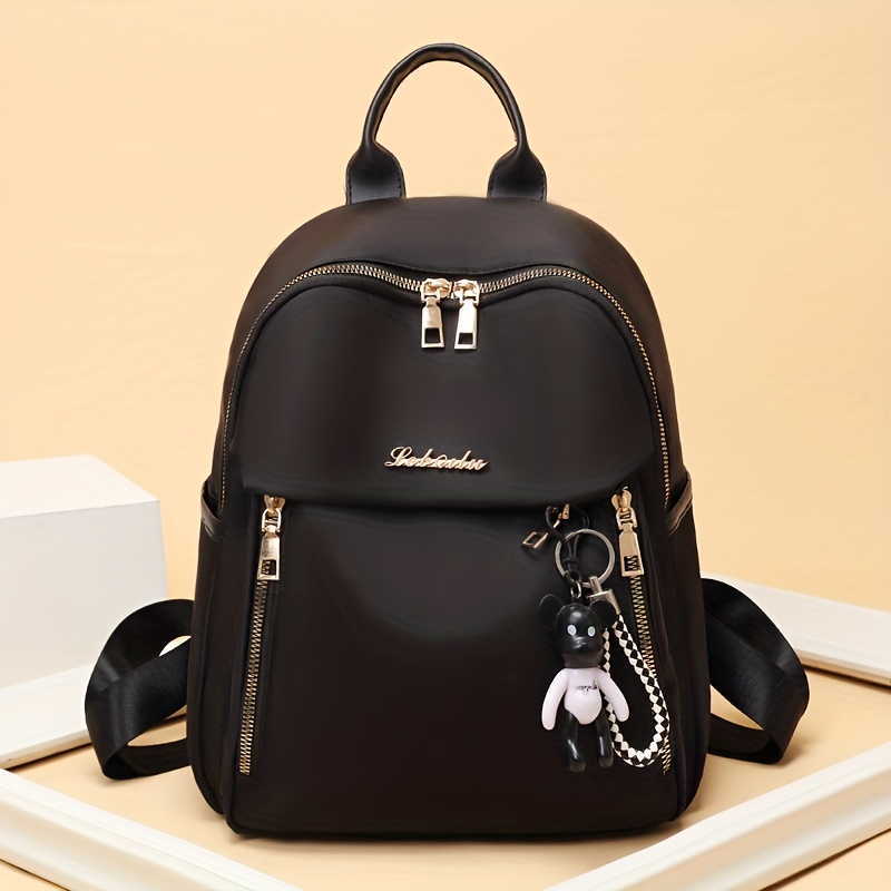 

Large Capacity Ladies Casual Backpack (with Random Pendant)