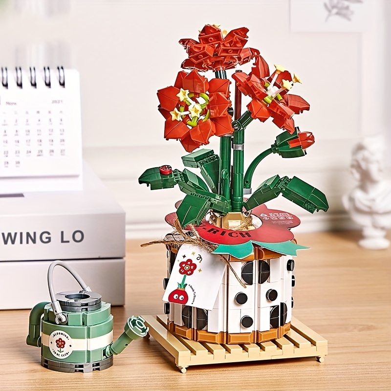 Diy Flower Blocks Puzzle A Fun And Creative Home Decoration - Temu