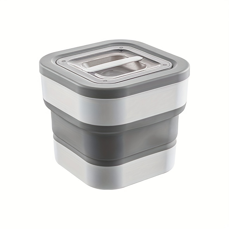 1pc Folding Rice Bucket Large Capacity Cereal Storage Container