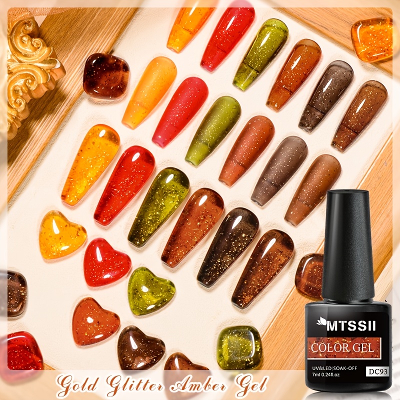 Glitter Rubber Base Gel Glitter Sequins Nail Polish Gel - Temu