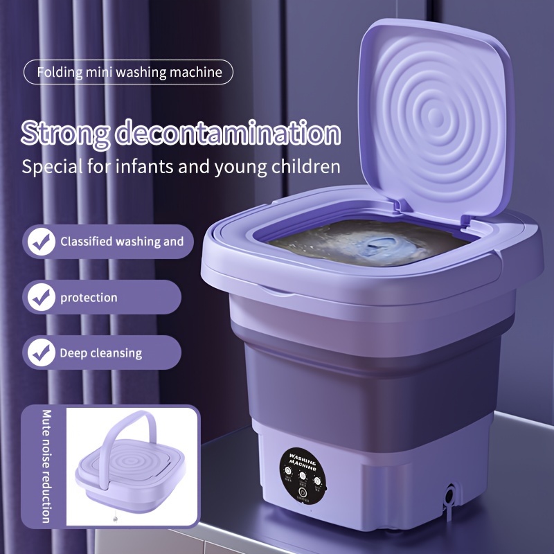  BLACK+DECKER Lavadora portátil pequeña, lavadora para uso  doméstico, lavadora portátil de 3.0 pies cúbicos con 6 ciclos, tapa  transparente y pantalla LED : Electrodomésticos