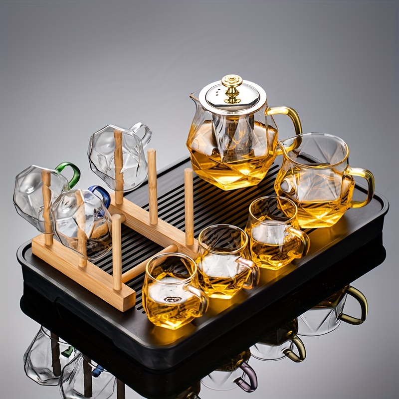 Glass Teapot With Cognac Handle – Umi Tea Sets