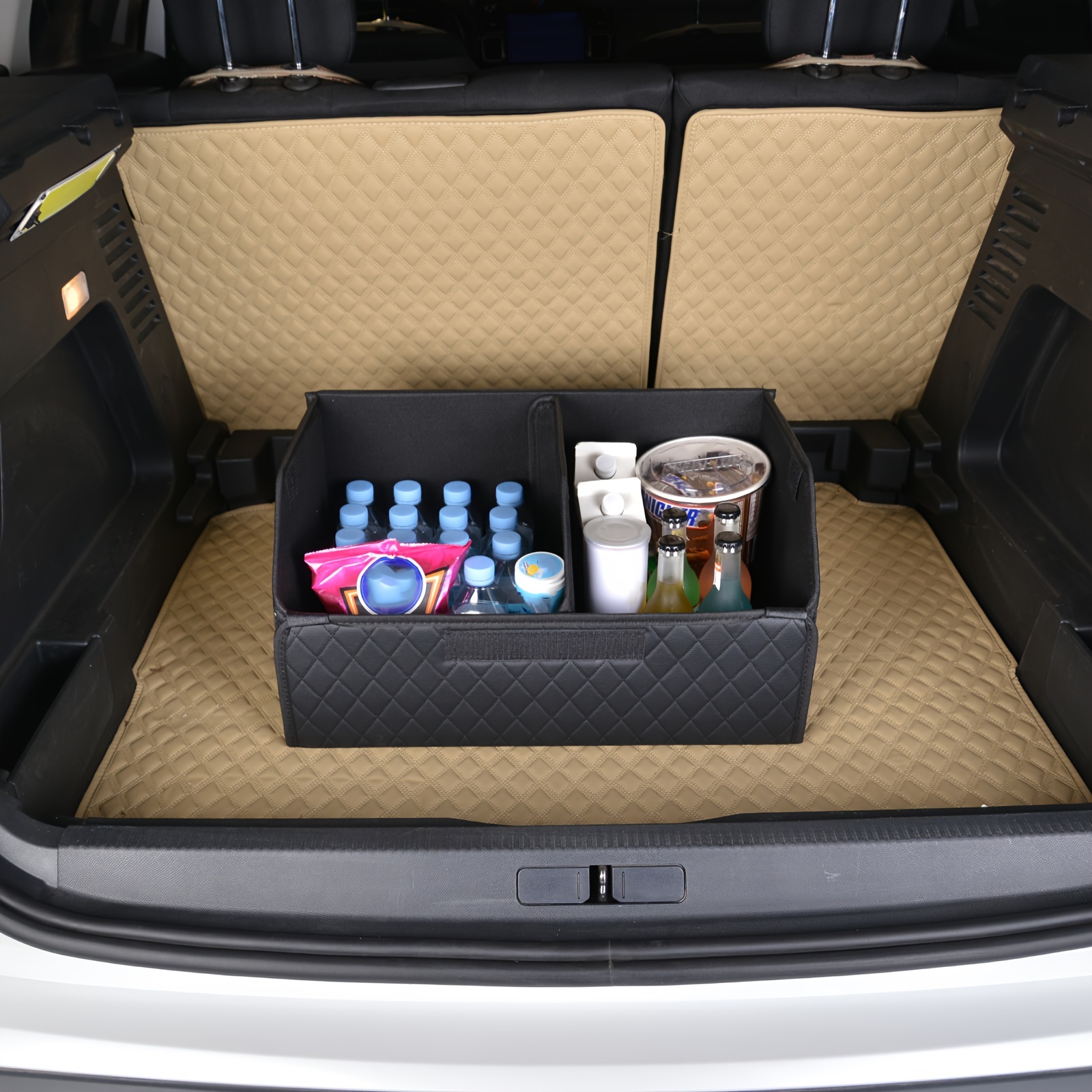 Zusammenklappbare Auto Aufbewahrungsbox PU Leder Kofferraum - Temu