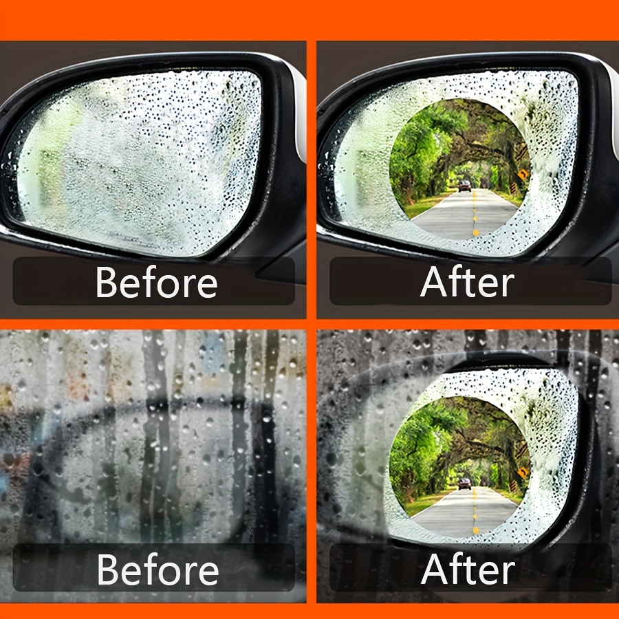 Voarge 2 STÜCKE Universal Auto Rückspiegel Regenschutz, Kohlefaser-Textur,  effizienter Regenschutz, Rückspiegel Regenschutz Universal Seitenspiegel