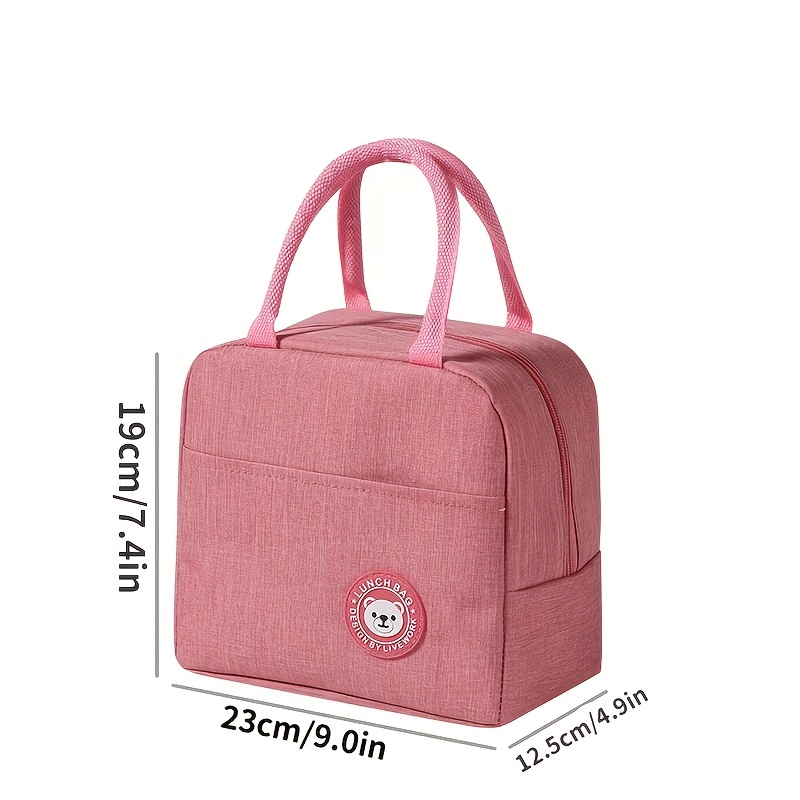 Women Lunch Box Handbags Canvas Fashion Bags Cosmetics Container