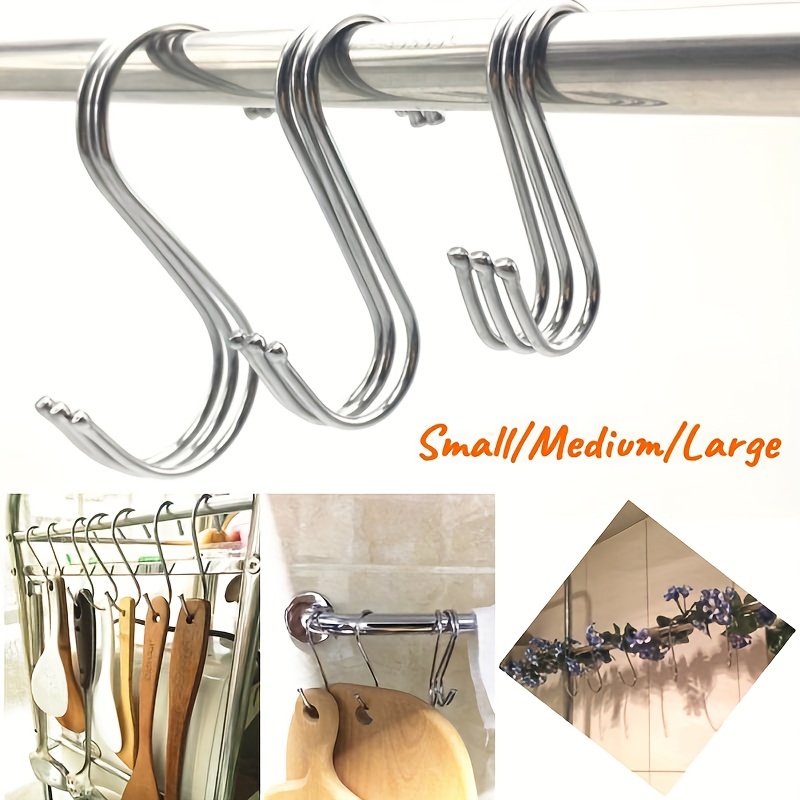 Cup Hooks ( Open + Closed) 304 Stainless Steel Large Hooks - Temu