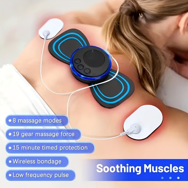 Intelligent EMS Electric Neck Back Massager Cervical Massage Patch  Stimulator US