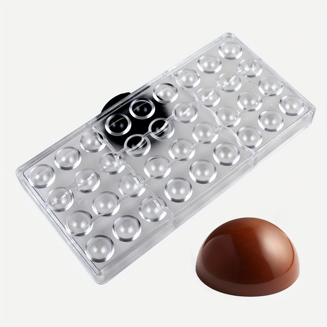 

1pc Polycarbonate Chocolate Mold Diy Candy Mould Clear Hard Plastic Bakeware Pastry Tools Small Easter Egg Smooth Surface, Kitchen Gadgets, Kitchen Accessories