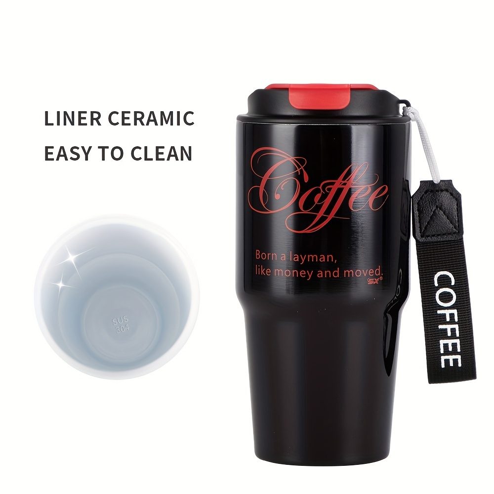 Travel Mug With Leakproof Lid Reusable Insulated Coffee Cup - Temu