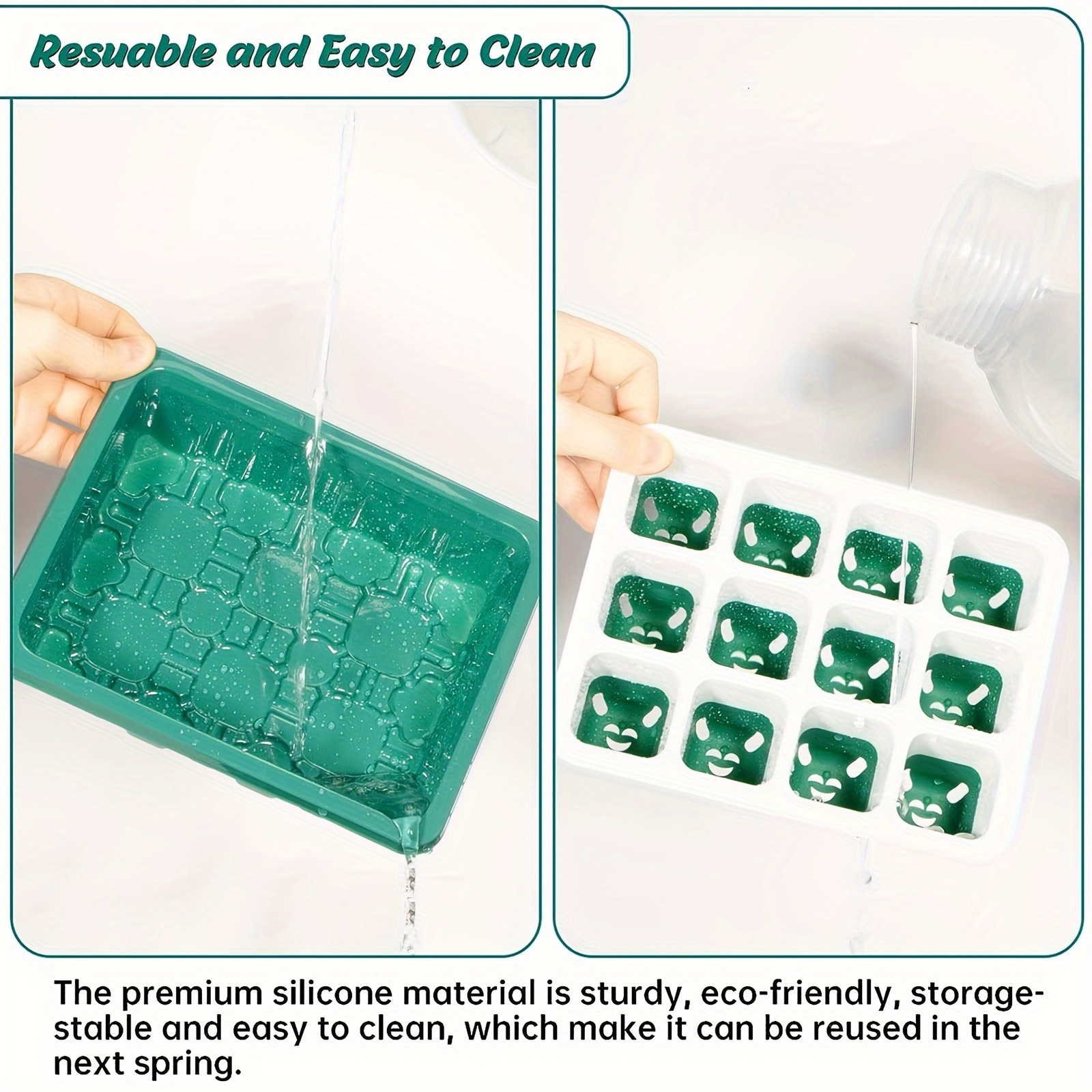 Seed Starter Tray, 5pcs Reusable Seed Starter Kit, Silicone Seedling Starter