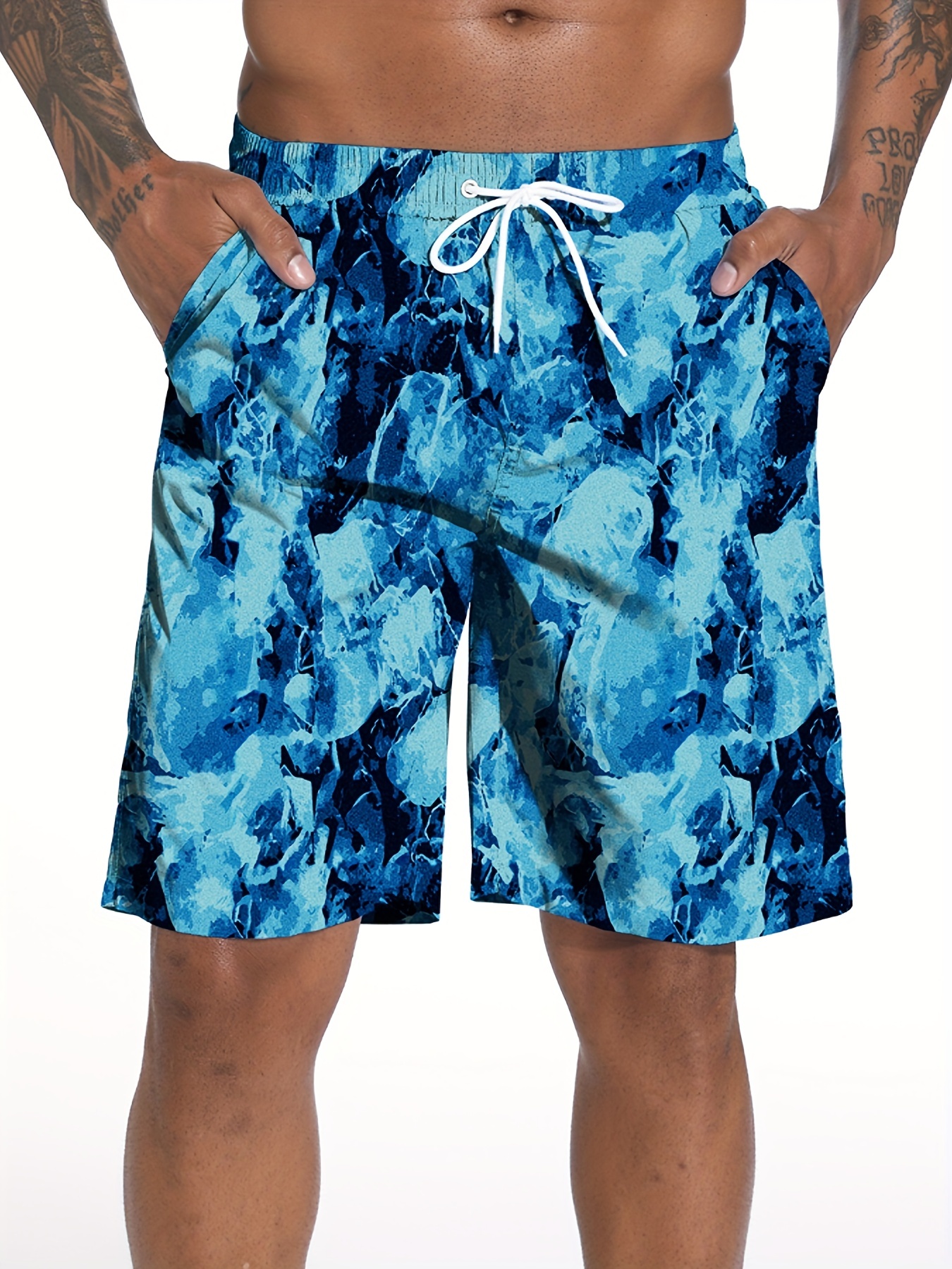 Pantalones cortos de playa de verano para hombre, Shorts suaves