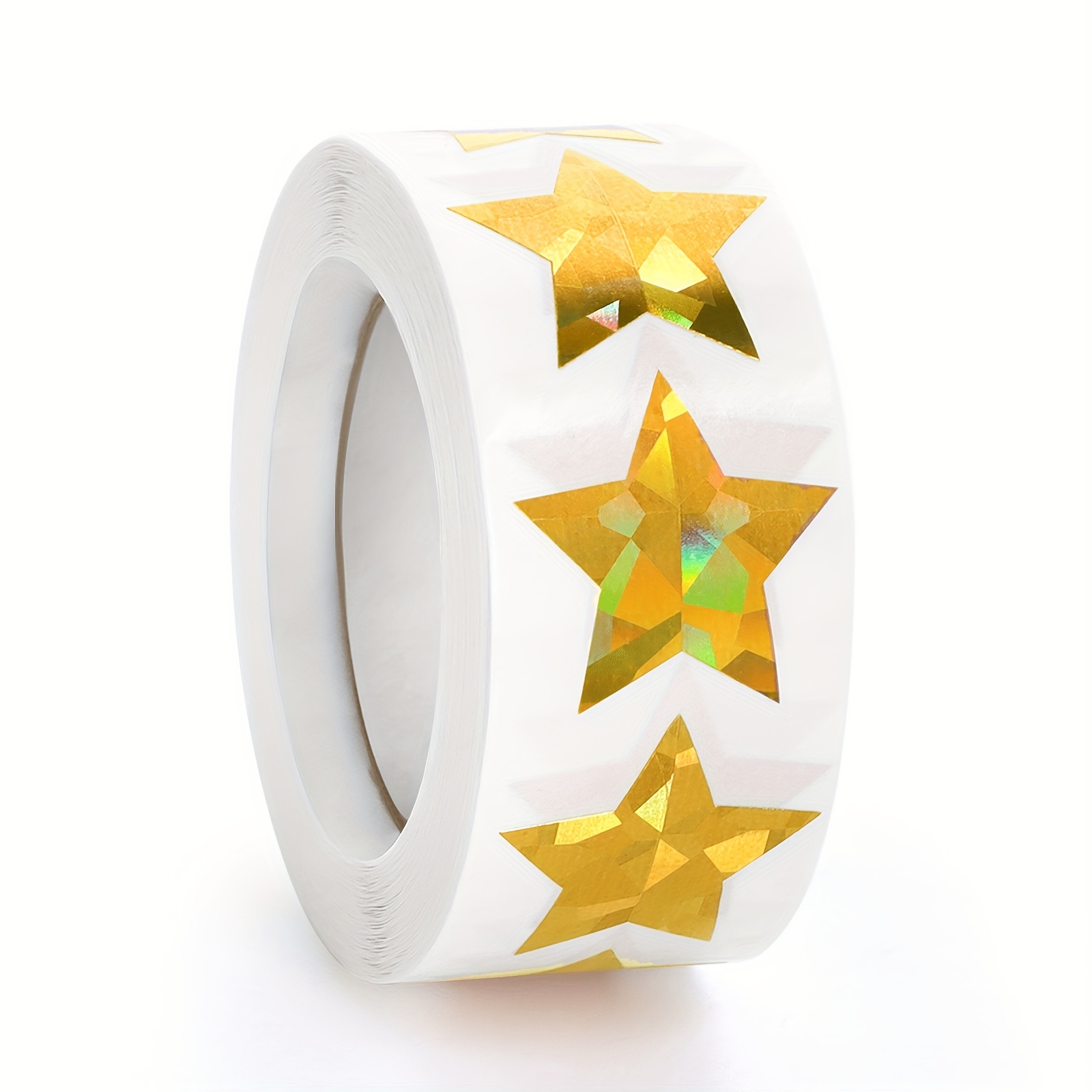 500pcs/roll Colorful Glitter Star Stickers - Laser Star Stickers