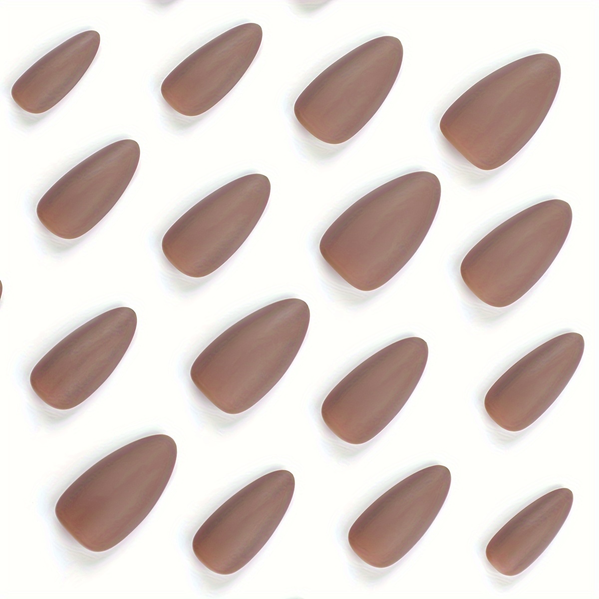 24pcs matte short almond fake nails autumn and winter color series fake nails brown fake nails daily wearing false nails for women girls 8 colors optional details 7