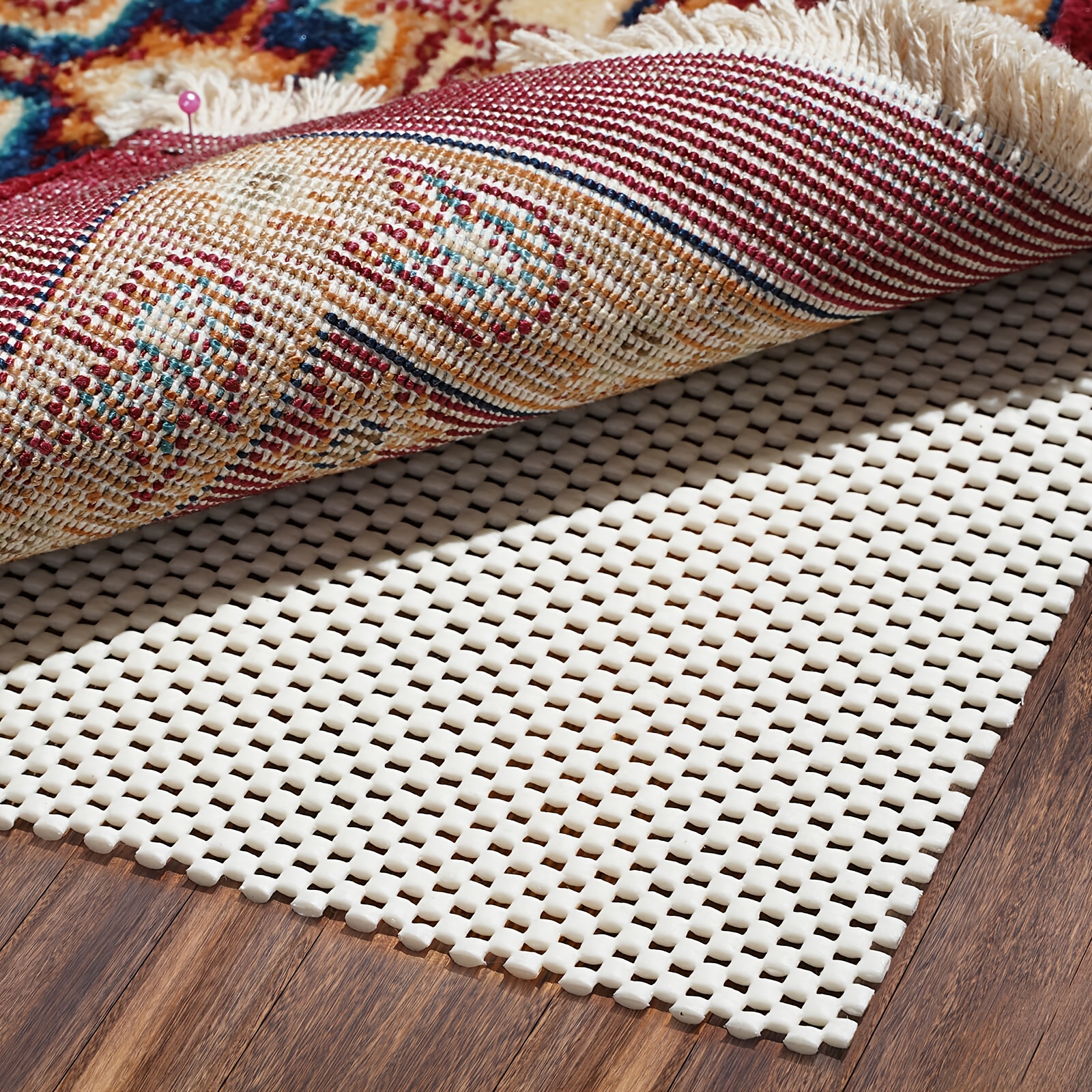 Non slip Rug Pad Gripper For Hardwood Floors Washable And - Temu