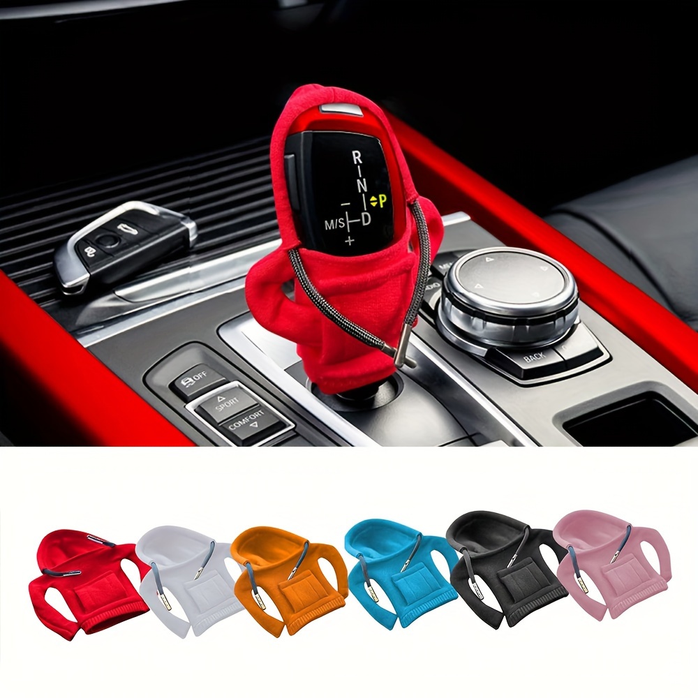 Fashion Gear Stick Cover Creative Universal Car Gear Shift Handle Hoodie  Cover Knob Hoodie Cover Decoration Funny Gifts for Auto