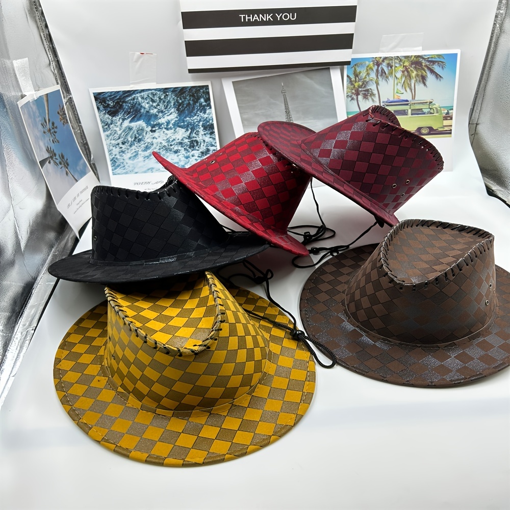 1pc Unisex Western Cowboy Hats Knight Brim Hats Outdoor Hats Sun Hats, Today's Best Daily Deals