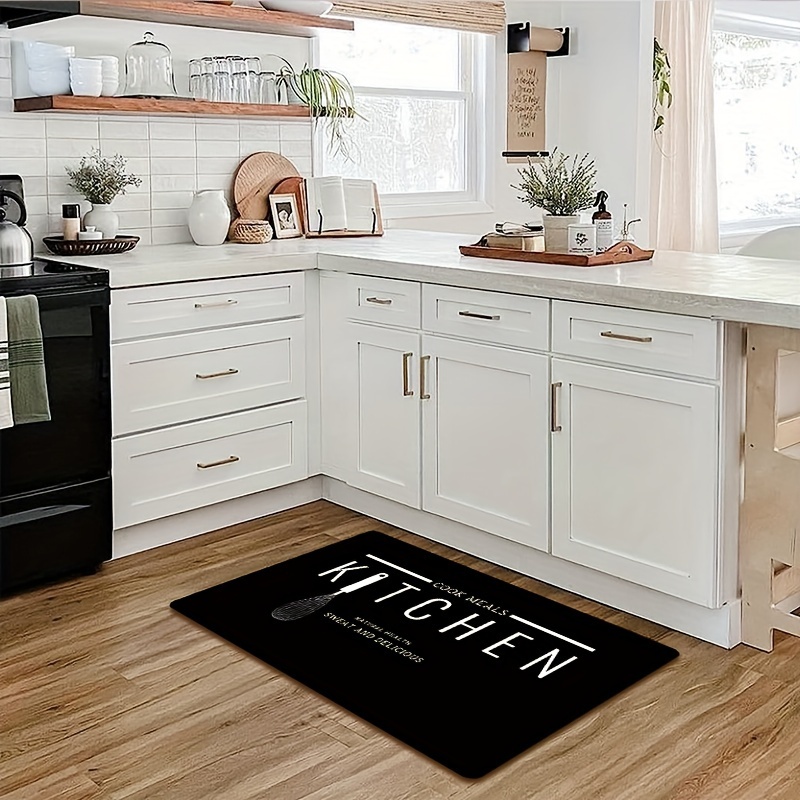 1pc Kitchenware Pattern Kitchen Rug