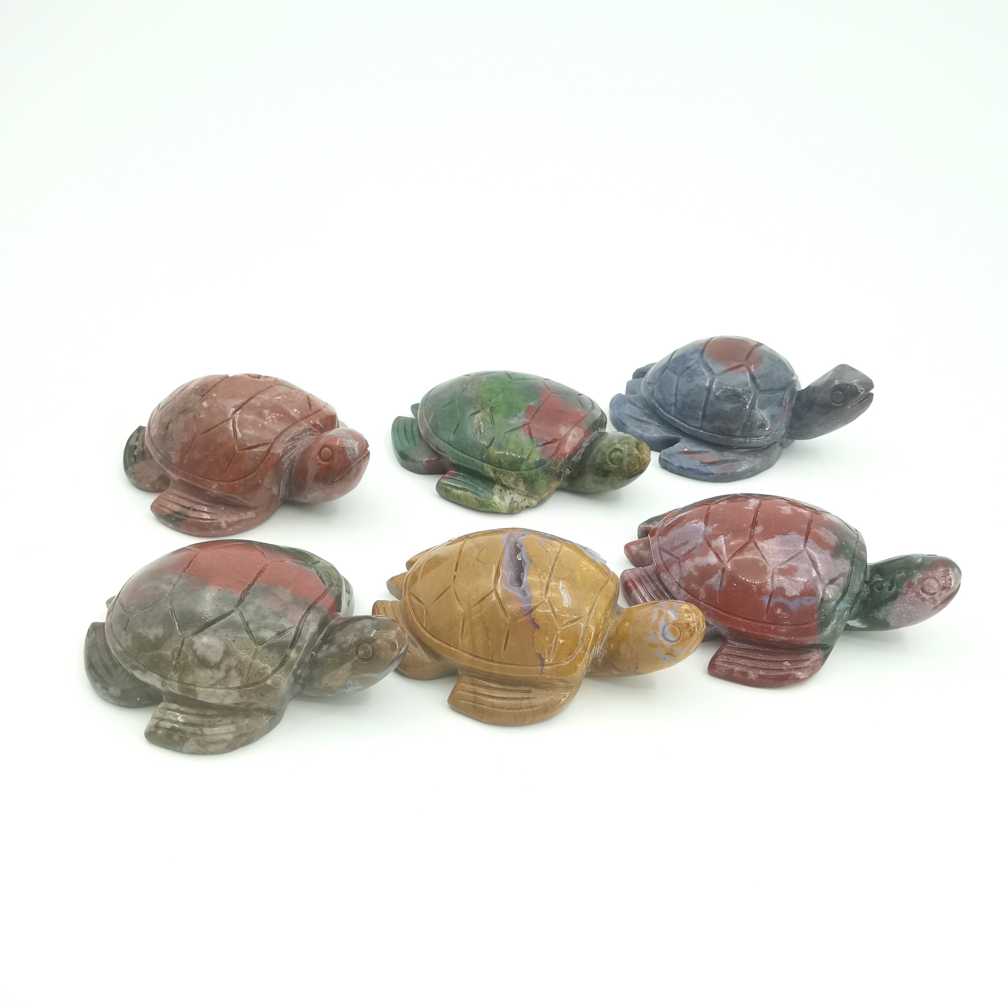 Mini Crystal Carving Turtle Ornament for Decoration